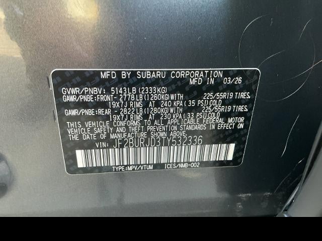 2026 Subaru Outback Touring XT