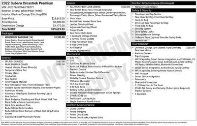 2022 Subaru Crosstrek Premium