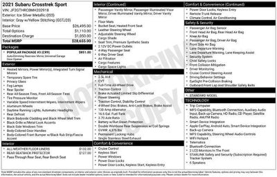 2021 Subaru Crosstrek Sport
