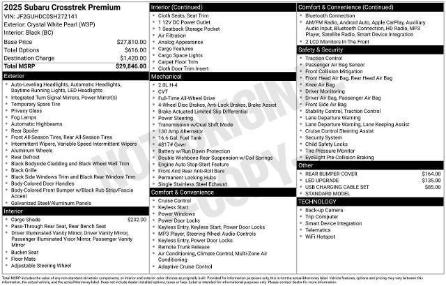 2025 Subaru Crosstrek Premium