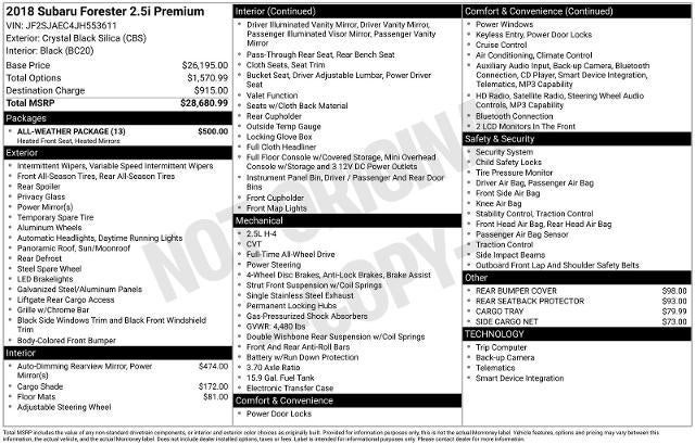 2018 Subaru Forester Premium