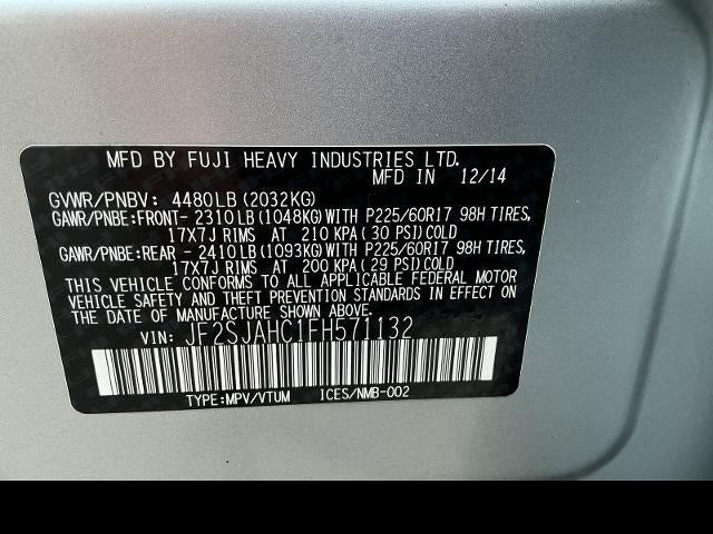 2015 Subaru Forester 2.5i Limited