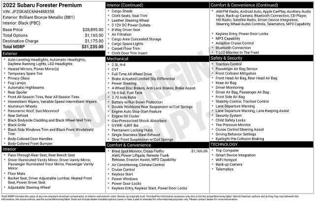 2022 Subaru Forester Premium