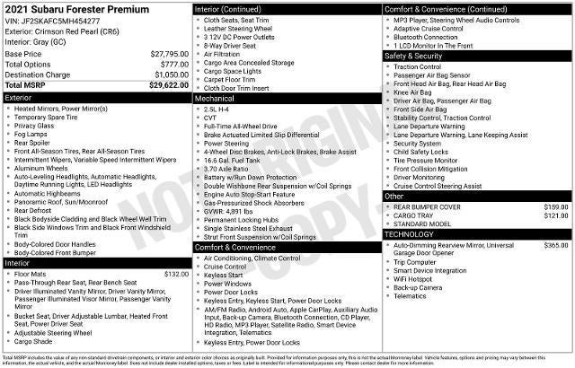 2021 Subaru Forester Premium