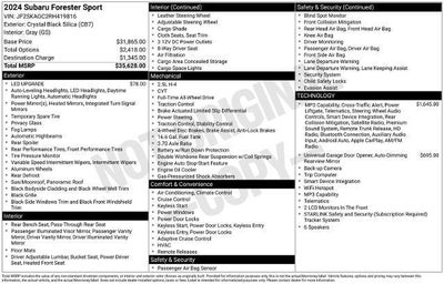 2024 Subaru Forester Sport