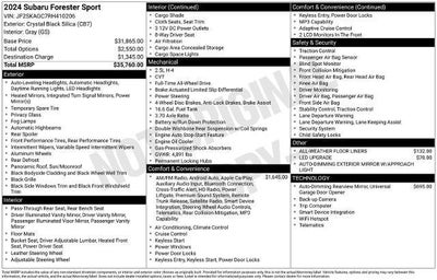2024 Subaru Forester Sport