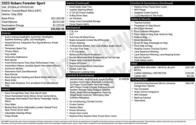 2023 Subaru Forester Sport