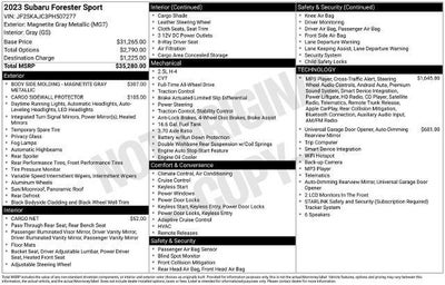 2023 Subaru Forester Sport