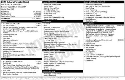 2023 Subaru Forester Sport