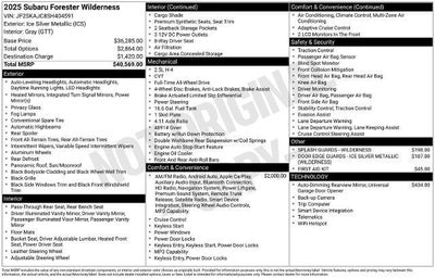 2025 Subaru Forester Wilderness