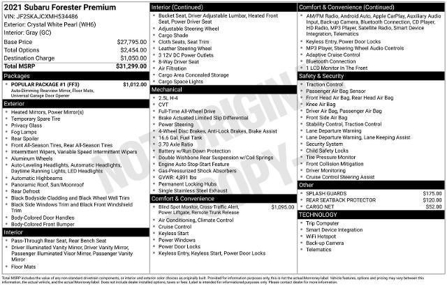 2021 Subaru Forester Premium