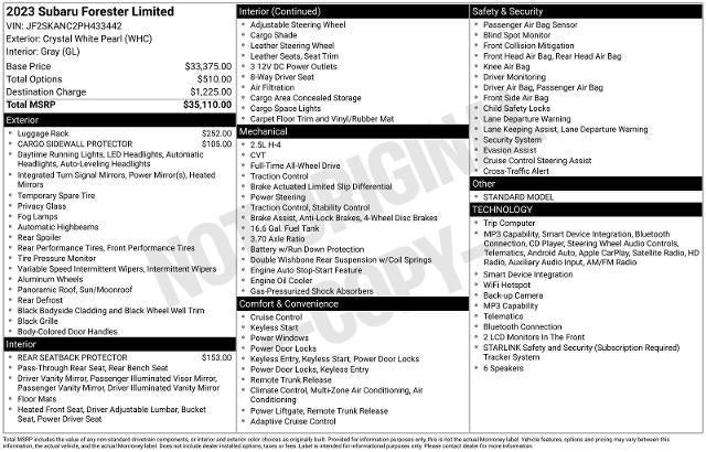 2023 Subaru Forester Limited