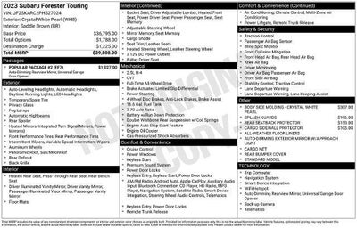 2023 Subaru Forester Touring