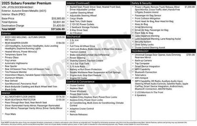 2025 Subaru Forester Premium