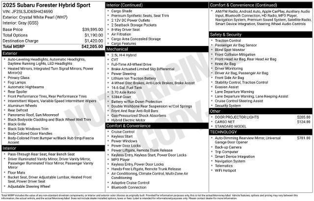 2025 Subaru Forester Sport Hybrid