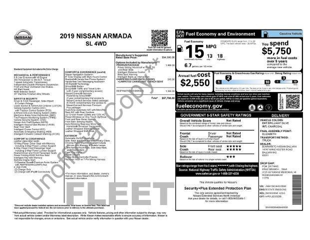 2019 Nissan Armada SL