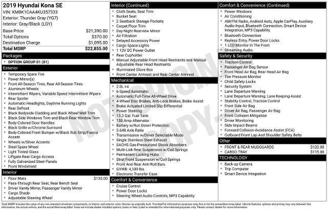 2019 Hyundai Kona SE