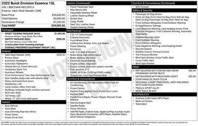 2022 Buick Envision Essence