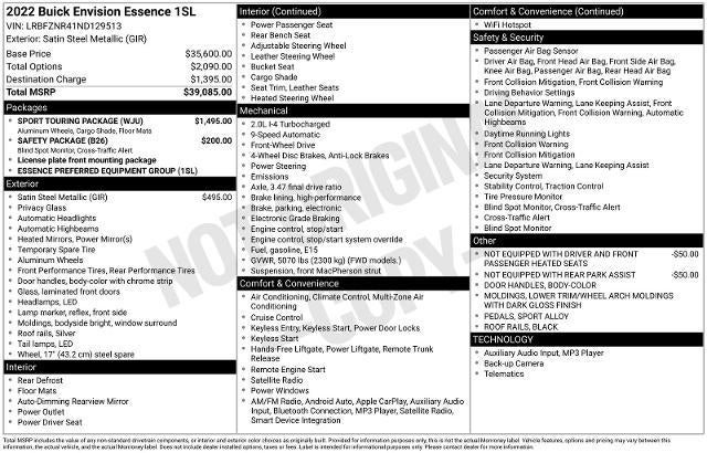 2022 Buick Envision Essence