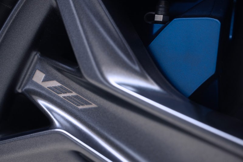 Close-up of the 2026 OPTIQ-V Brembo Performance Front Brakes | McLaughlin Cadillac in Moline IL