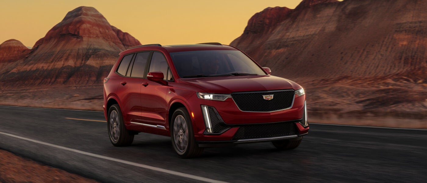 2023 Cadillac XT6 Exterior Desert Mountain Highway