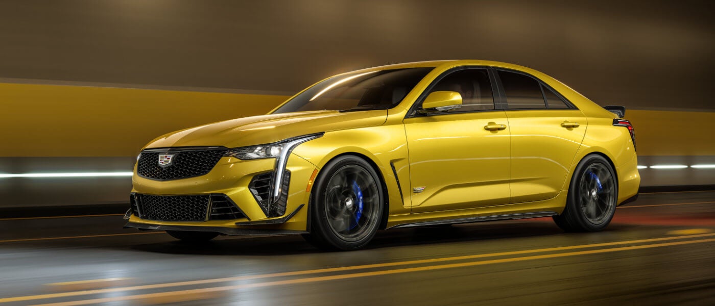 2024 Cadillac CT4-V Exterior Driving Blur In Tunnel