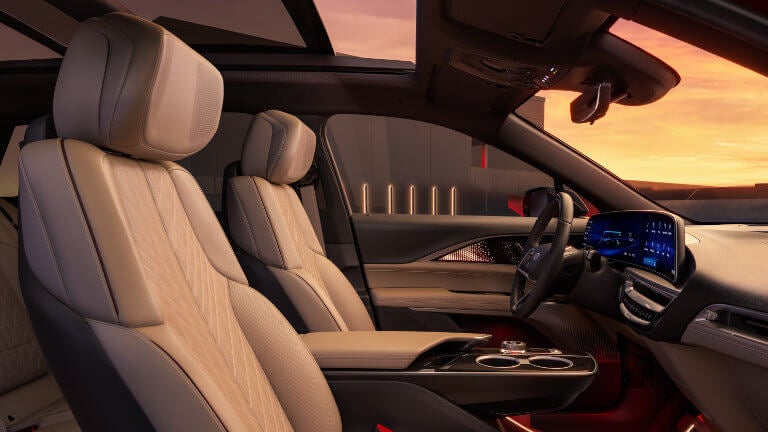 2025 Cadillac LYRIQ Interior Seating Side View