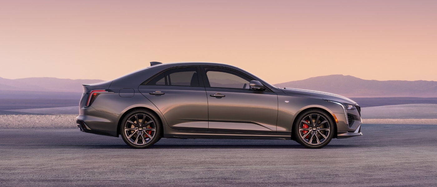 2026 Cadillac CT4 Exterior Side View In Desert