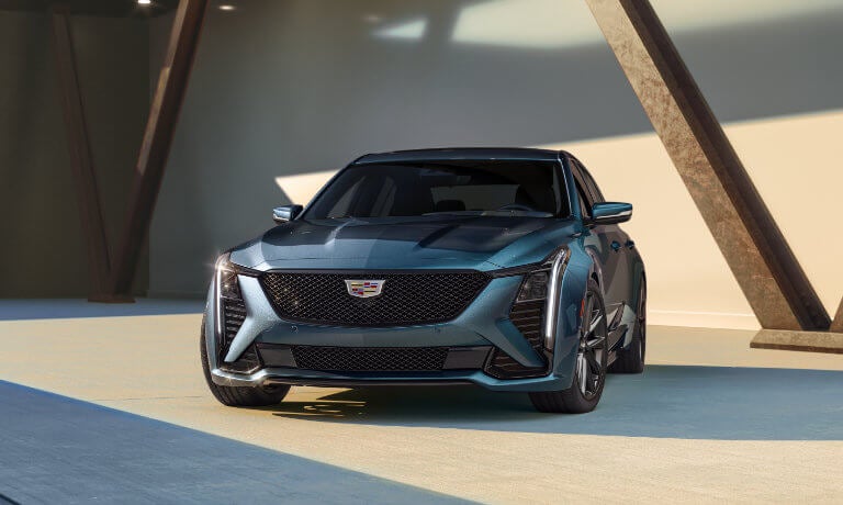 2026 Cadillac CT5 Exterior In Front Of Concrete Building