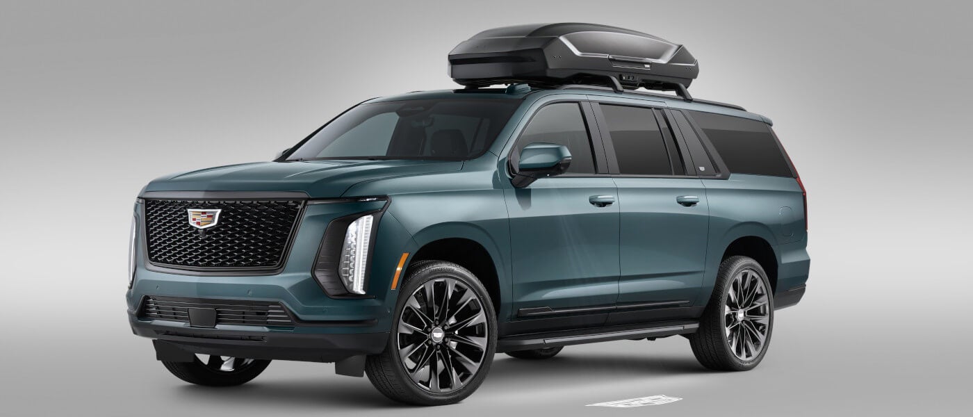 2026 Cadillac Escalade ESV Exterior With Clamshell Top In White Room