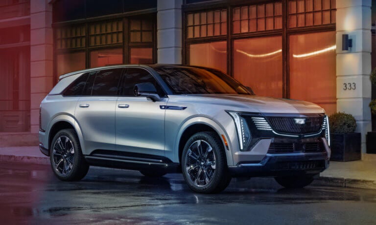 2025 Cadillac Escalade IQ Exterior Parked In Town On Street