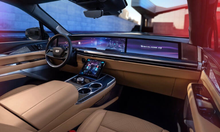 2026 Cadillac Escalade IQ Interior Front Dash Full Width Infotainment System