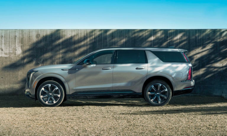 2026 Cadillac Escalde IQL Exterior Side By Fence