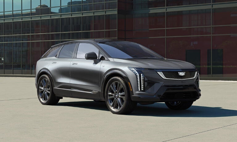 2026 Cadillac OPTIQ Exterior In Front Of Windows