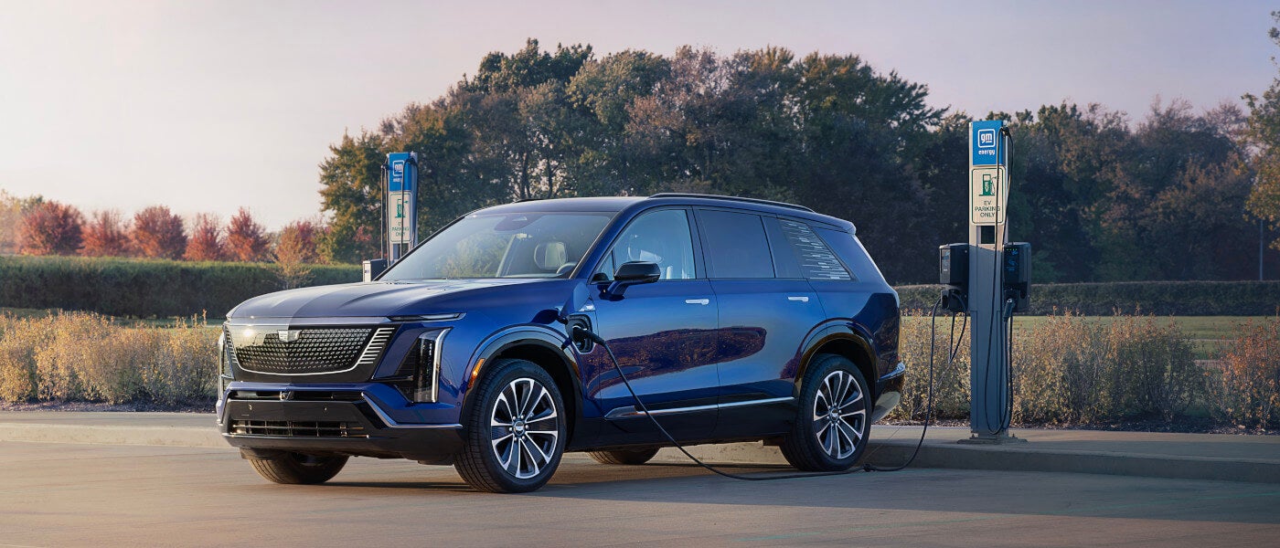 2026 Cadillac VISTIQ Exterior Charging At Station