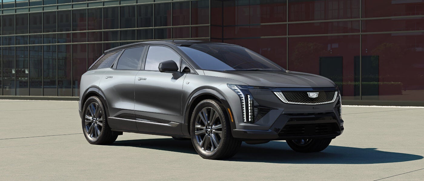 2027 Cadillac OPTIQ Exterior In Front Of Windows