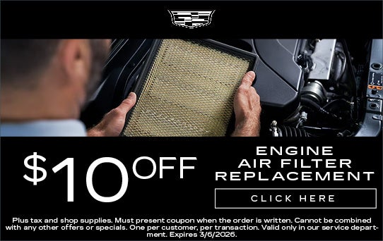 $10 Off Engine Air Filter Replacement
