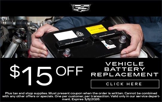 $15 Off Vehicle Battery Replacement