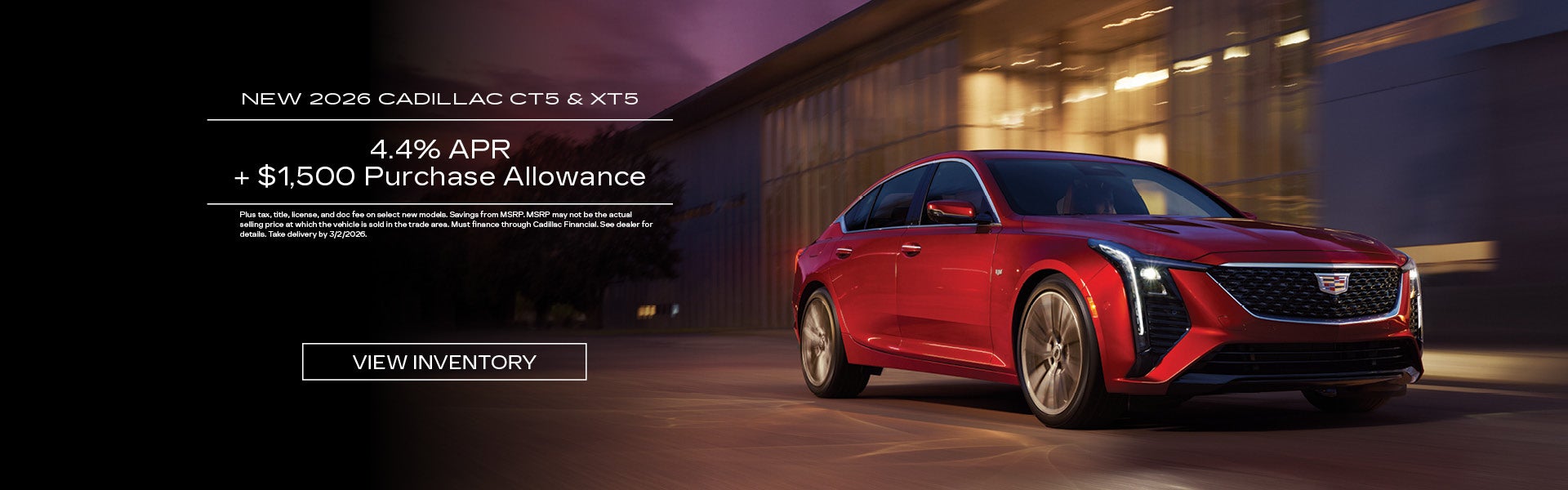 2026 Cadillac CT5 and XT5