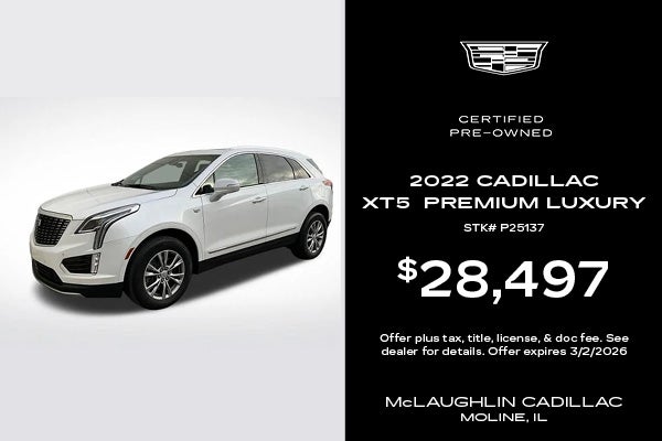 CPO 2022 Cadillac XT5