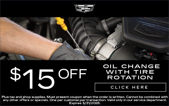 $15 Off Oil Change With Tire Rotation