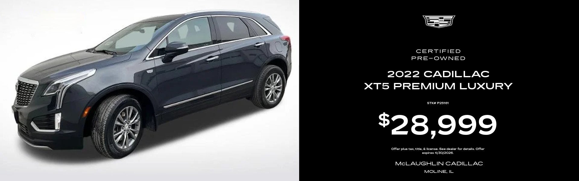 CPO 2022 Cadillac XT5