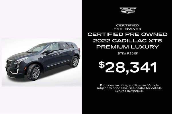 CPO 2022 Cadillac XT5