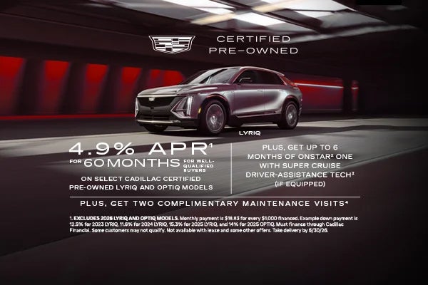 OEM - CPO Cadillac Lyriq and Optiq