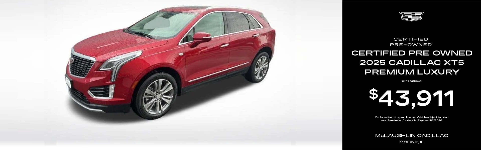 CPO 2025 Cadillac XT5
