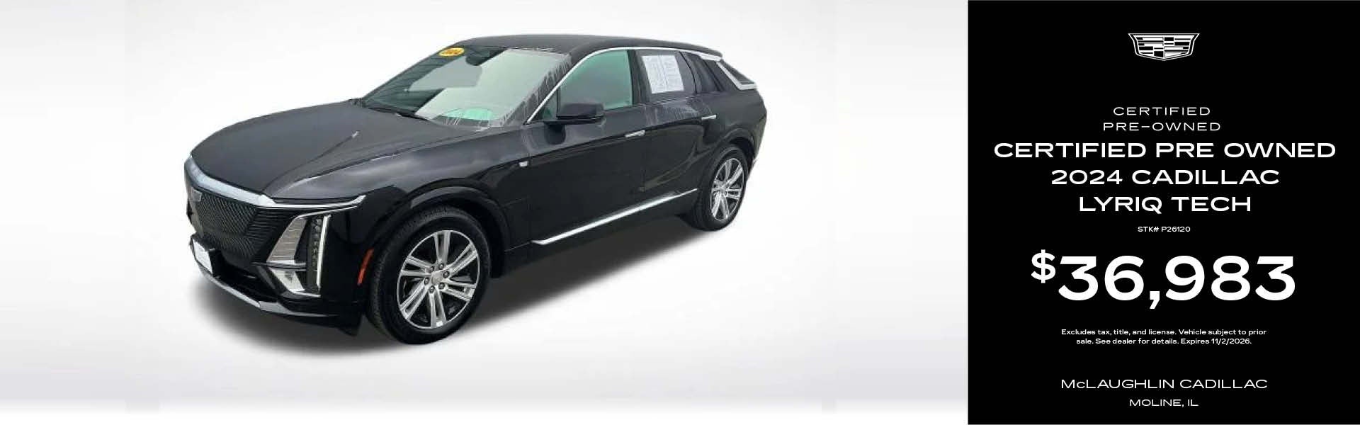 CPO 2024 Cadillac Lyriq